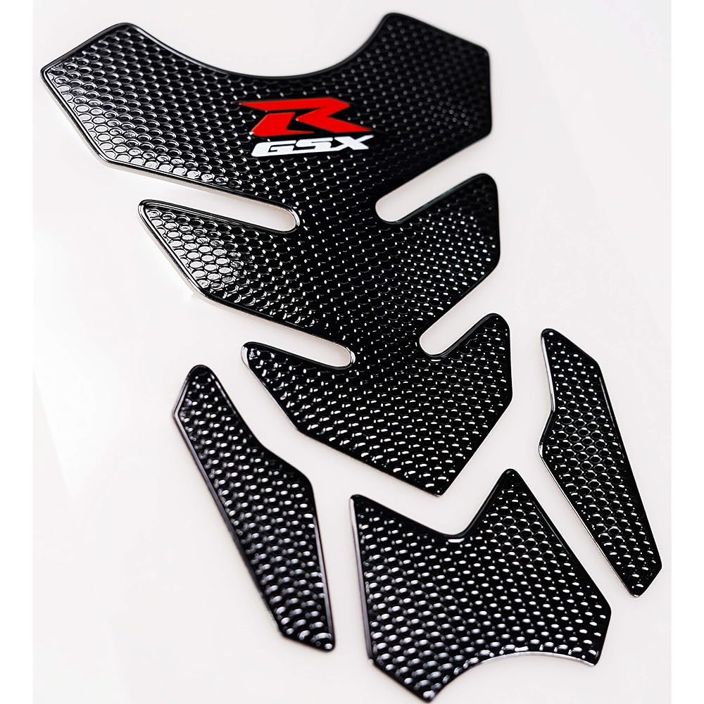 REVSOSTAR 3D Tank Pad Gas Cap Tank Protector for GSXR 600 GSXR 750 GSXR 1000 K6 K7 K8 K9 L1 2006-2017 Set of 2