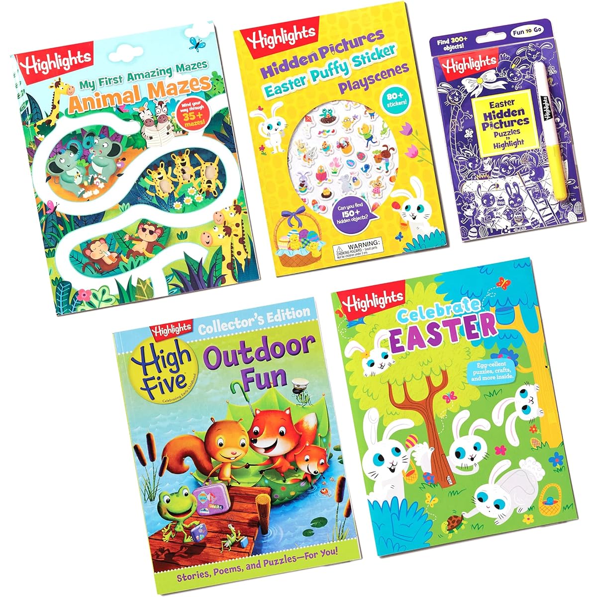 Highlights for Kids Easter Activity Pack for Kids Ages 3-6 Crafts/Stickers/Hidden Photo Puzzles