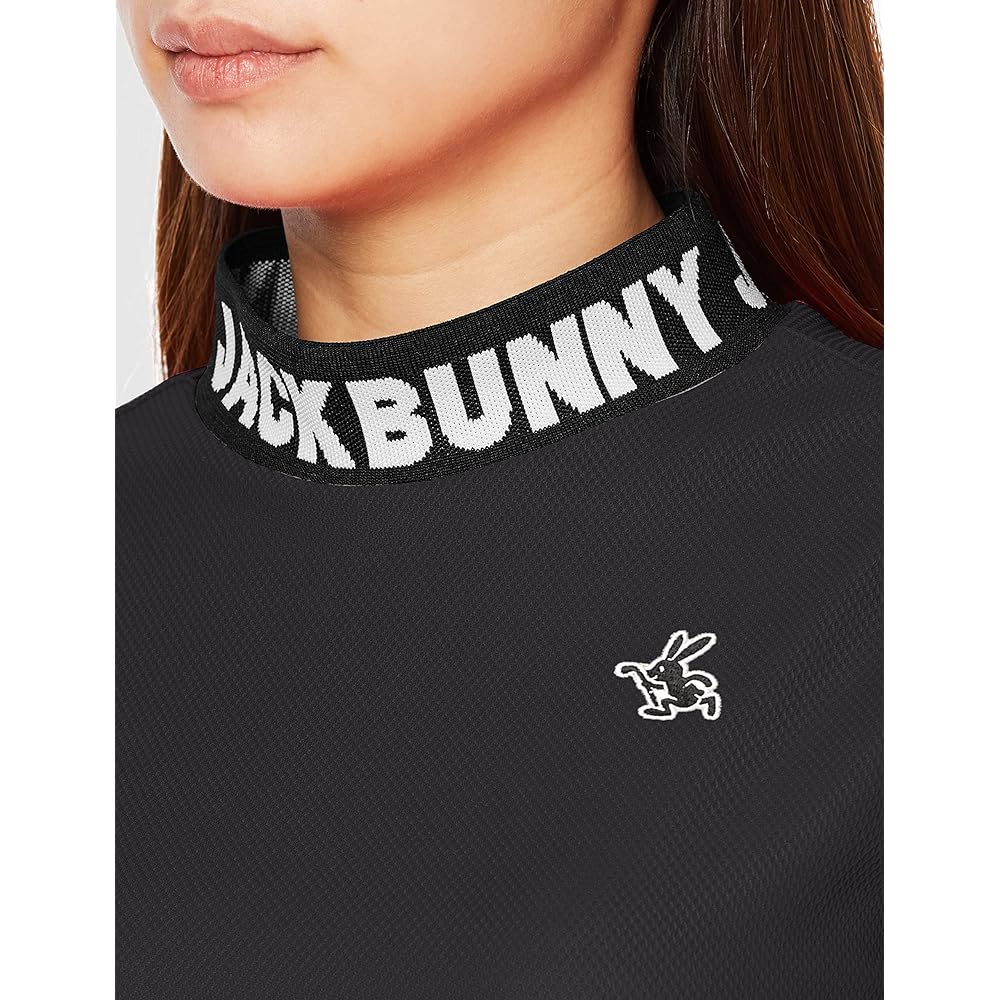 [Jack Bunny] Women's Short Sleeve High Neck Shirt (Stretchy/Honeycomb Mesh) / Golf / 263-3167344