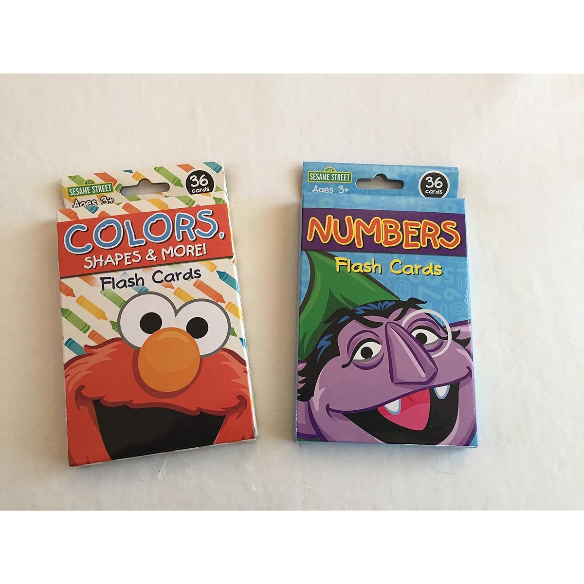 Sesame Street 2 Pack Flash Cards - Colors Shapes Numbers