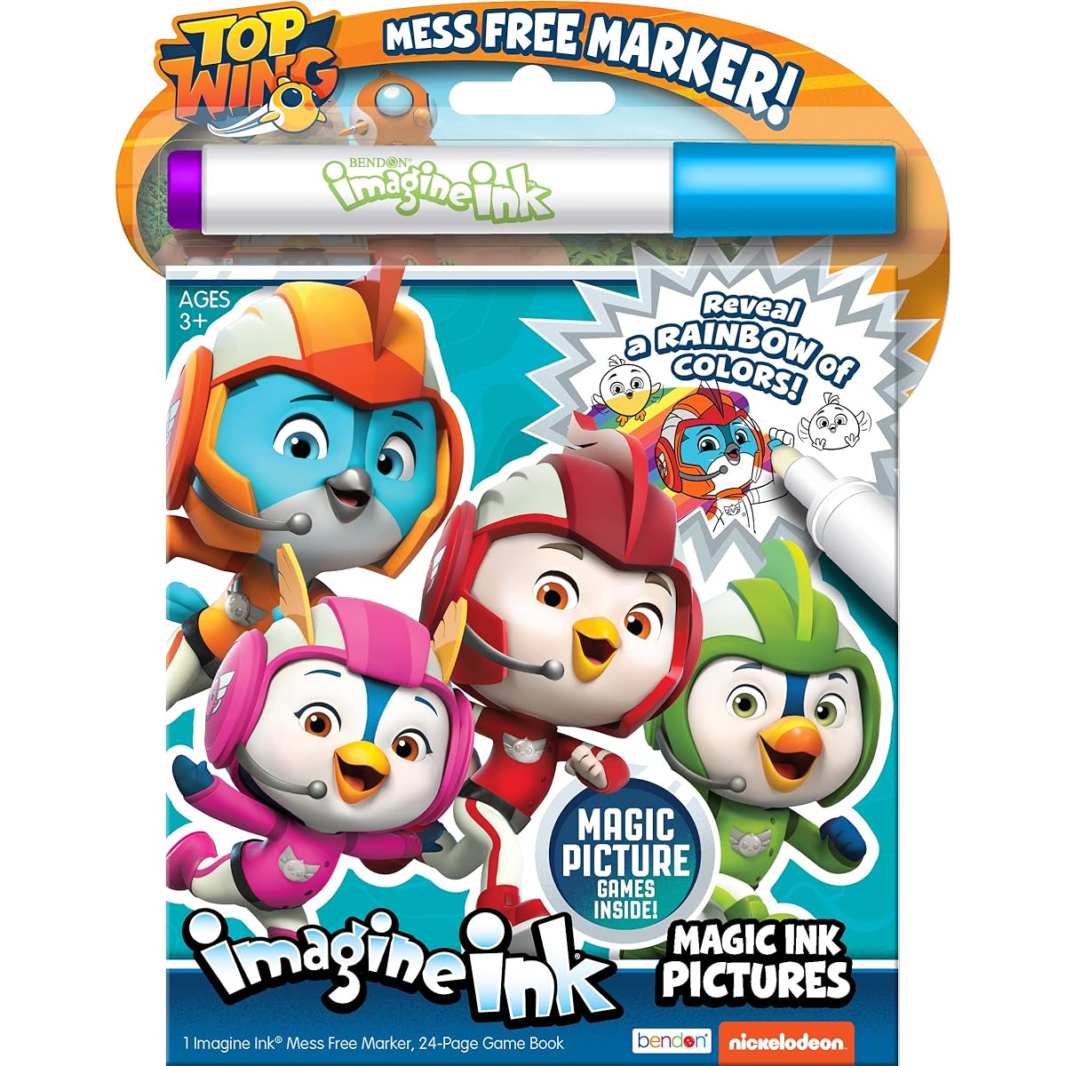 Bendon Nickelodeon Top Wing Imagine Ink Magic Ink Pictures 46909 Multicolor