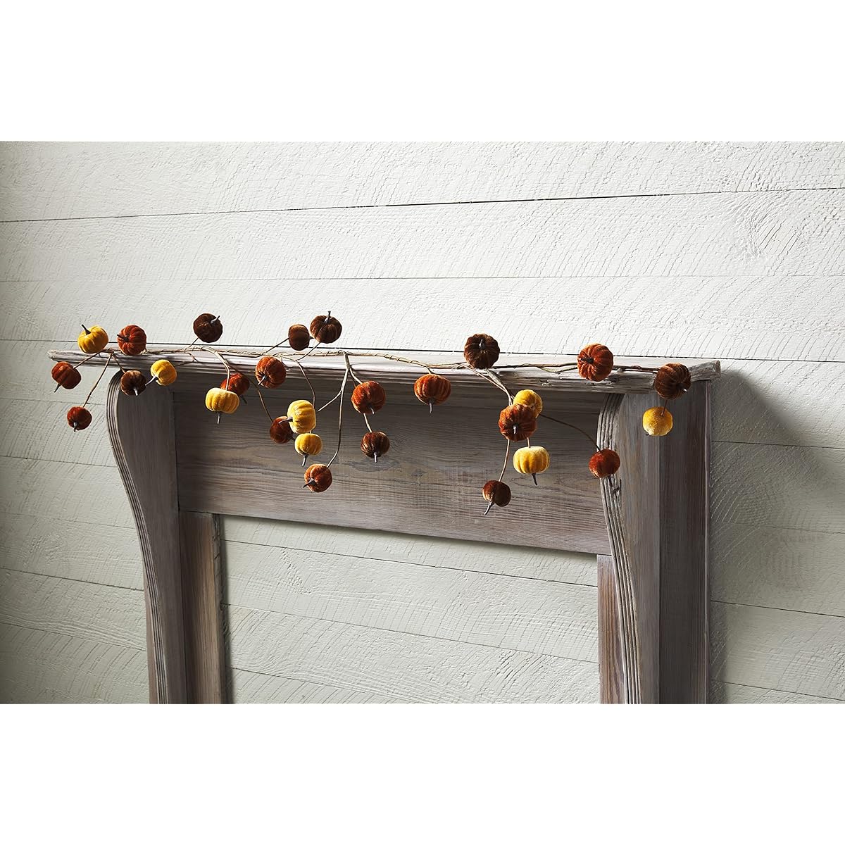 Mud Pie Fall Velvet Pumpkin Garland