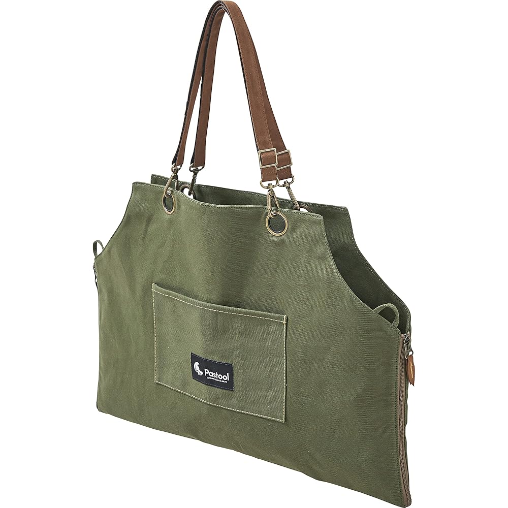 pastool Firewood bag that doubles as an apron Olive Free Size