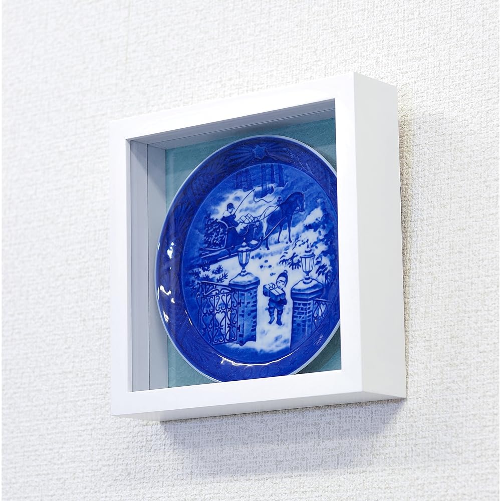 Royal Copenhagen ear plate dedicated frame white (wallpaper page) Frame only/UV cut acrylic board used W-BE