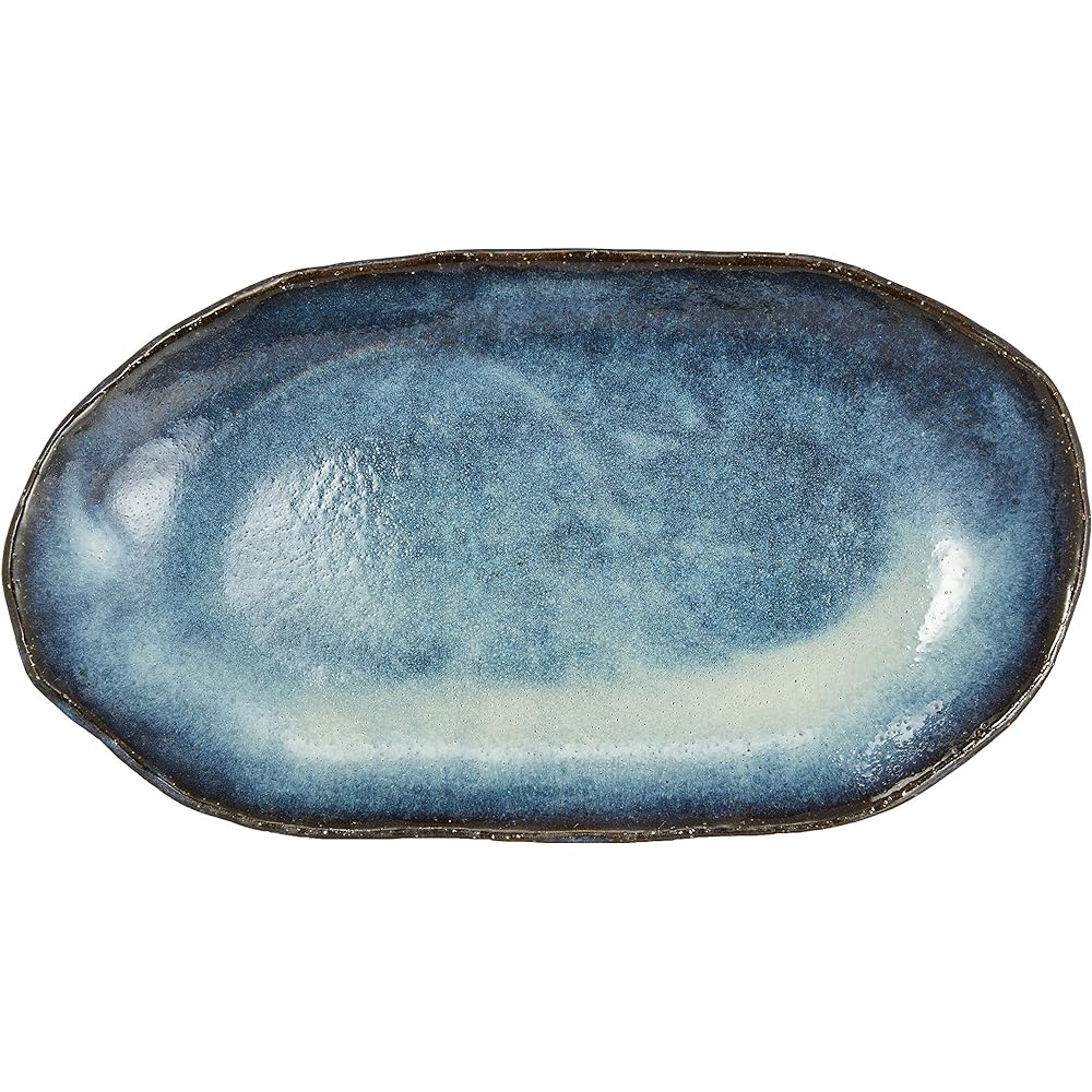 Hagi Pottery Medium Plate Black 1.02 Hagiyaki 62070