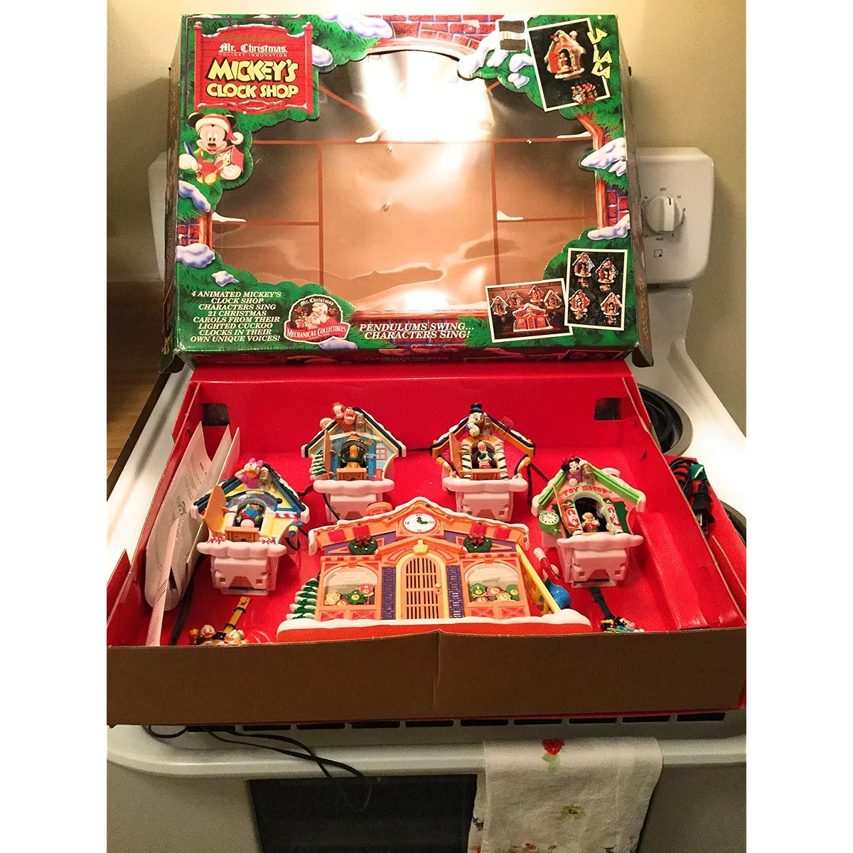 Mr. Christmas Mickey Clock Shop by Mr. Christmas