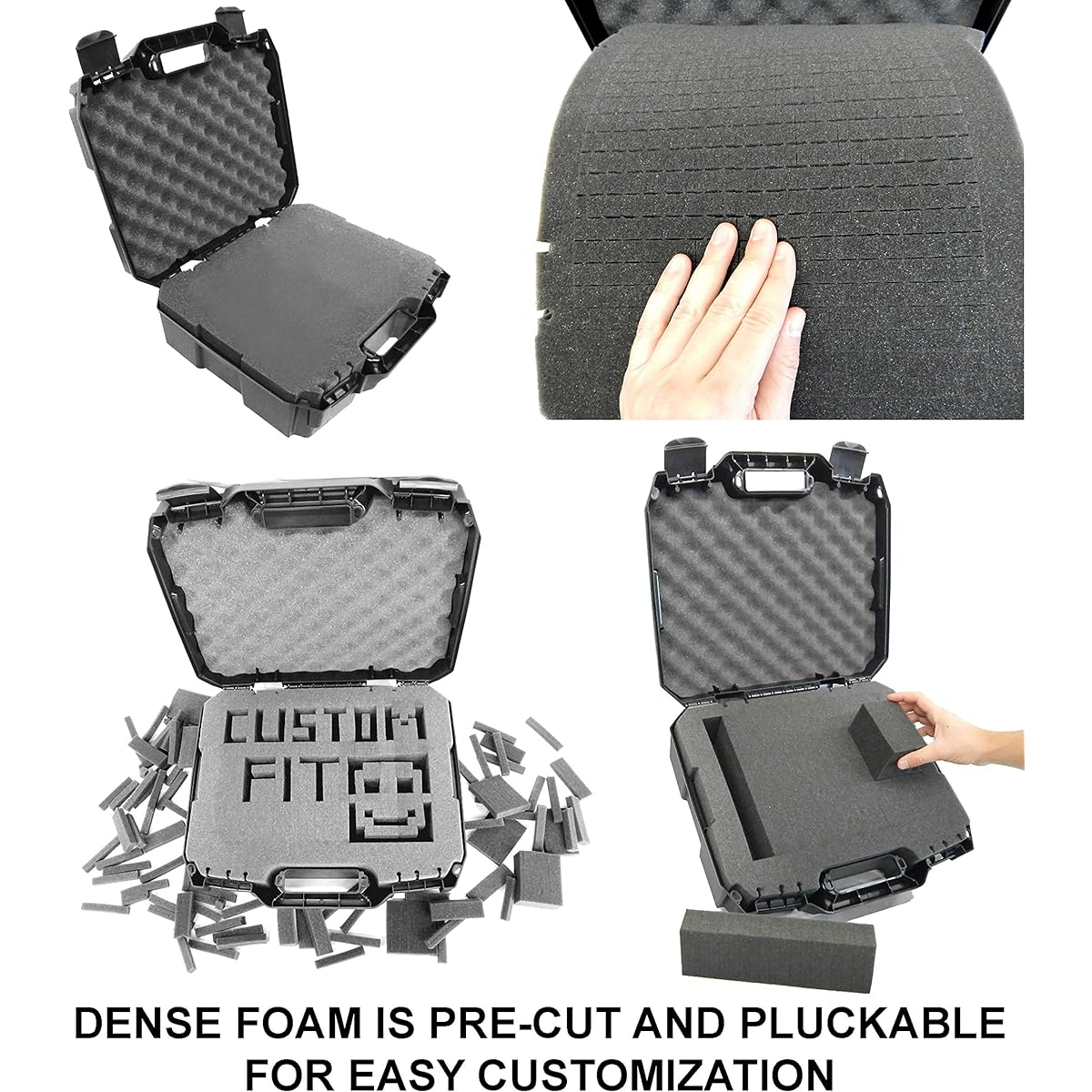 CASEMATIX Mixer Travel Case ZOOM PodTrak P8 ZOOM LiveTrak L8 L-8 Mixer and Select Accessories - Hard Shell Mixer Travel Case Shock Absorbing Foam Interior Case Only