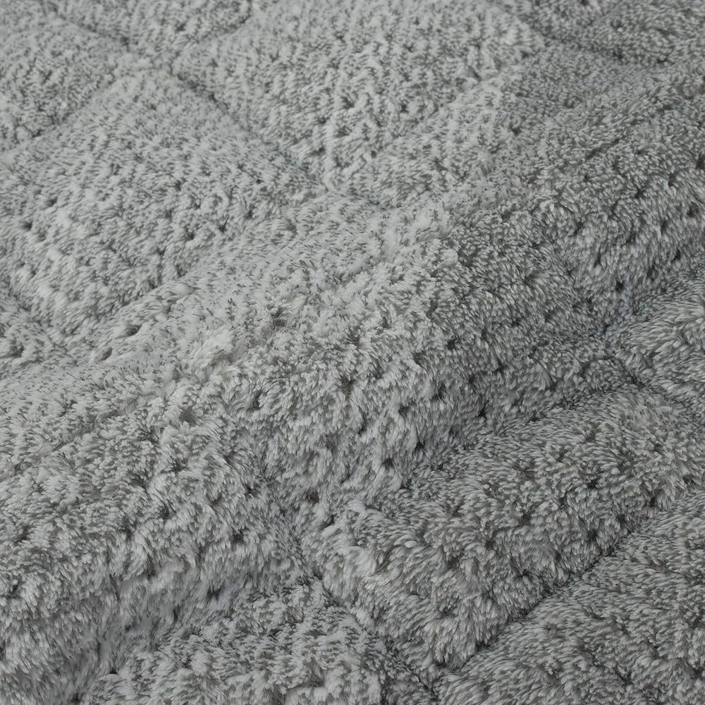 nishikawa [Nishikawa] Warm mattress pad, double, moisture absorbing, heat generating, antibacterial and deodorizing, heat with, gradation border, gray CM29592075GR