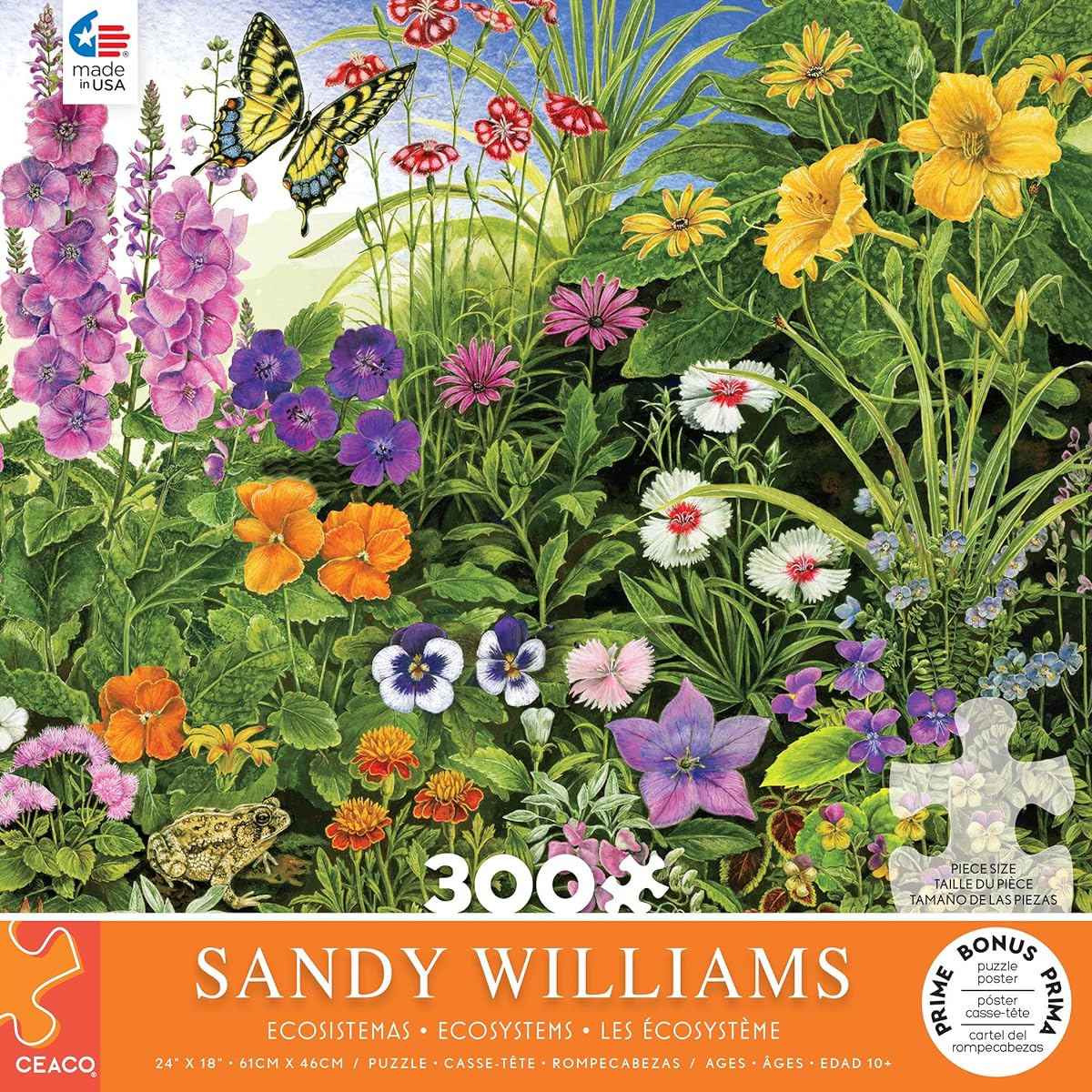 Ceaco - Sandy Williams - in The Garden - Extra Large 300 Piece Jigsaw Puzzle