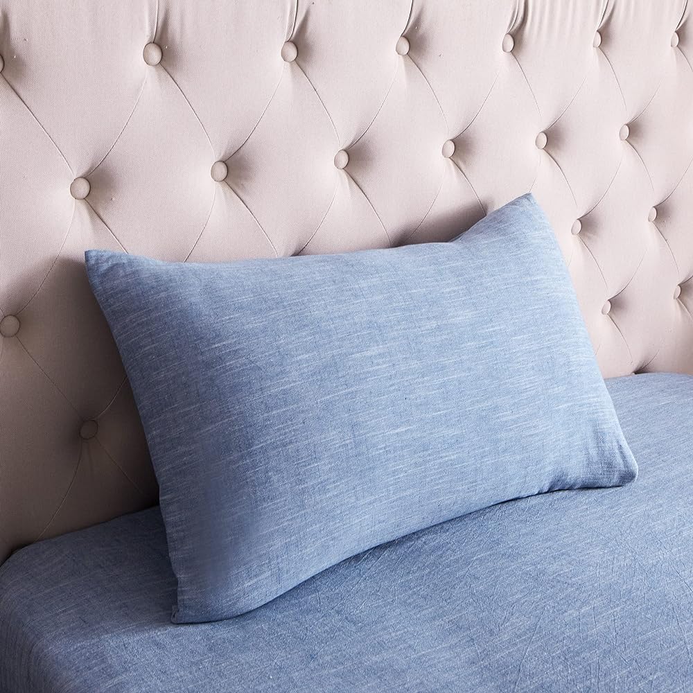 HOMICIA Bedding Cover Set, Single, Duvet Cover Set, Duvet Cover, Fitted Sheet, Pillowcase, Hemp Cotton, Linen/Cotton Material, Washed Texture, Stylish, Simple, Washable, All Seasons, Plain, For Both Japanese and Western Style, Best Value for Money, 3 Pie