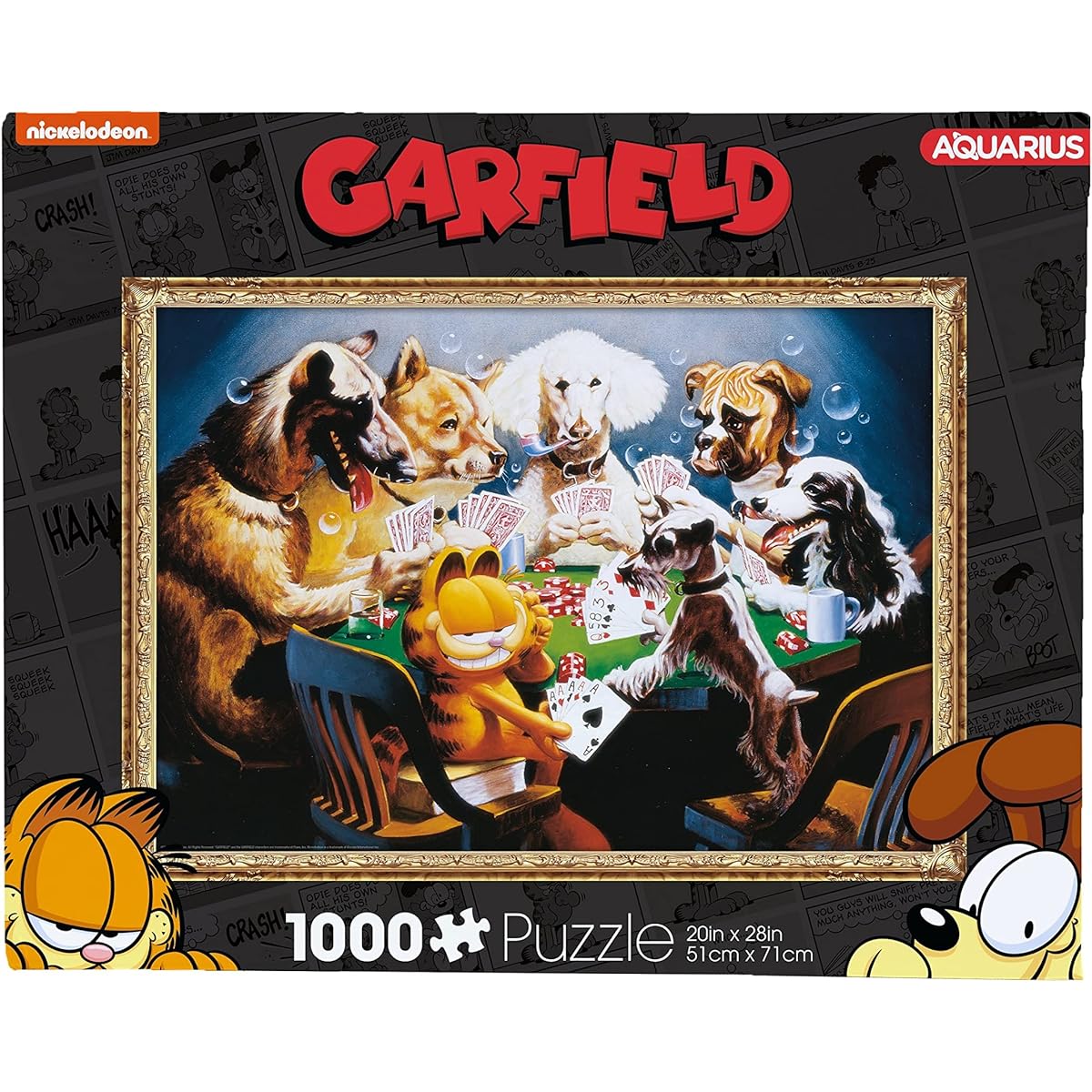 AQUARIUS Garfield Puzzle (1000 Piece Jigsaw Puzzle) - Garfield Goods Collectibles - Glare Free - Precision Fit - 20 x 28 inches