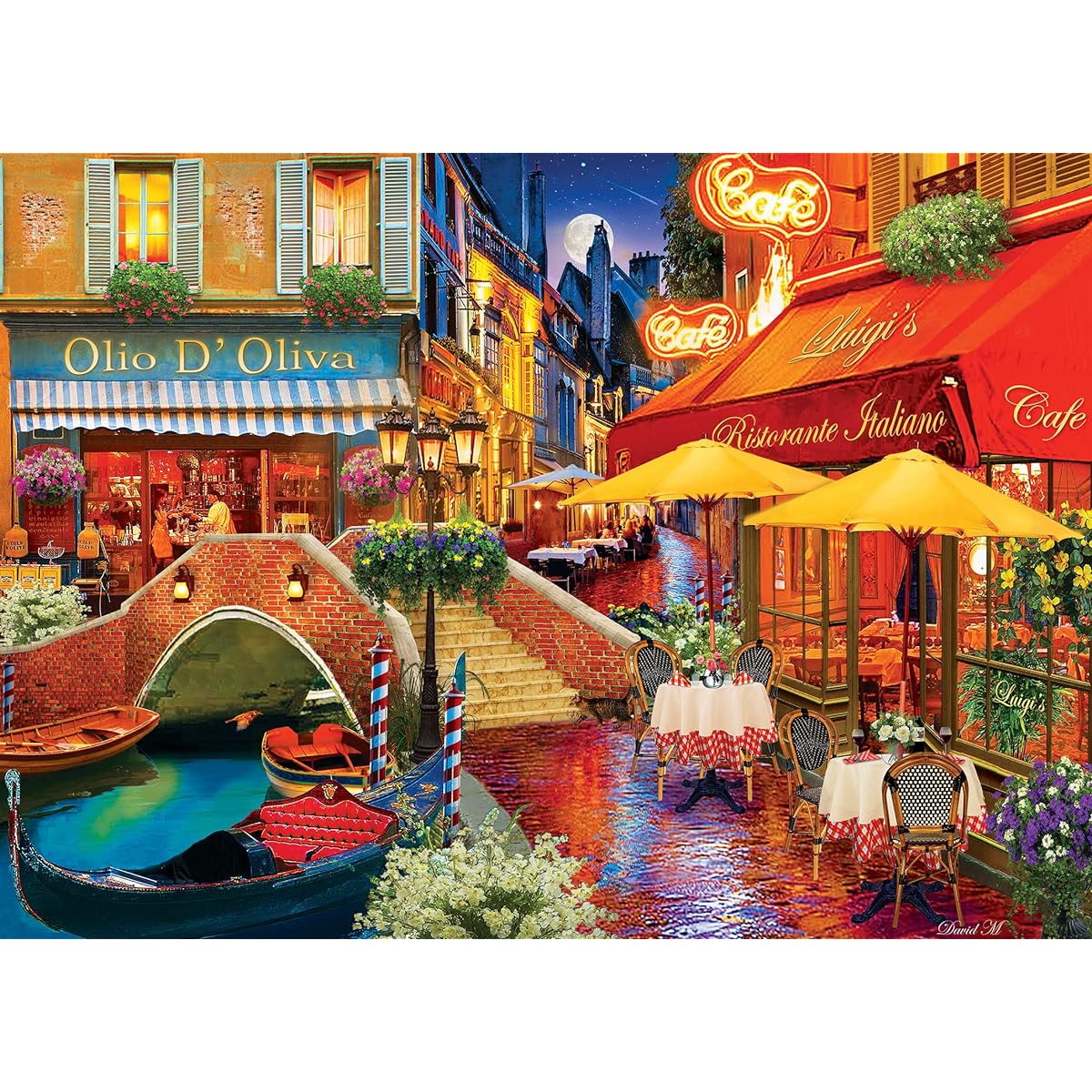 MasterPieces Colorscapes 1000 Puzzle Collection - It's Amore! 1000 Piece Jigsaw Puzzle