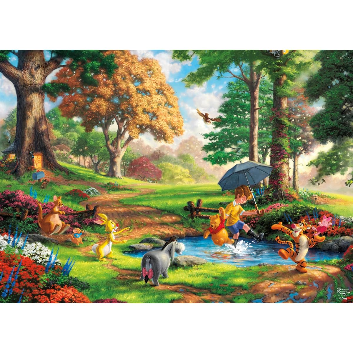 Ceaco - Thomas Kinkade - Disney - Winnie the Pooh - 1000 Piece Jigsaw Puzzle