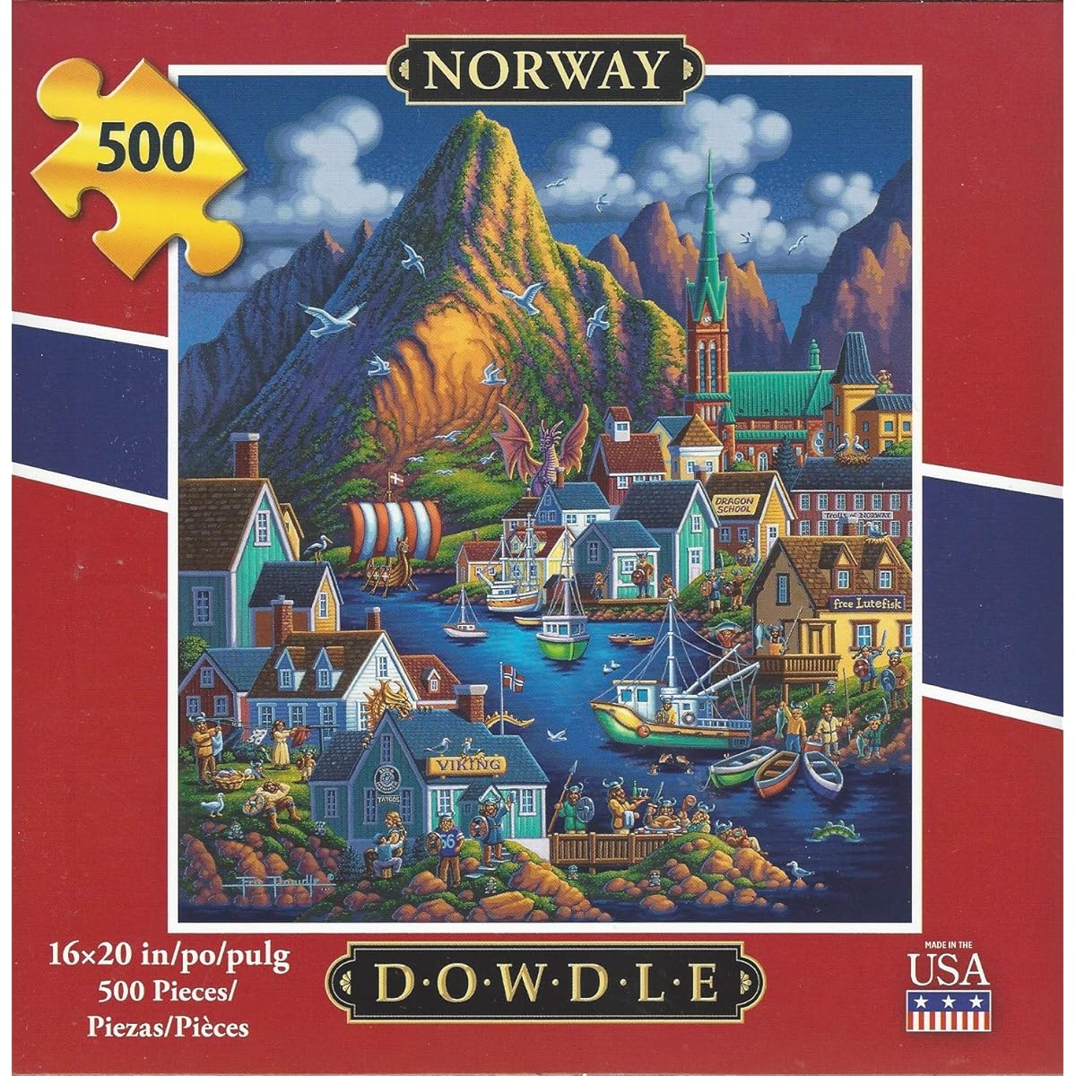 Dowdle Puzzle Norway 500 Piece 16" x 20" Finish