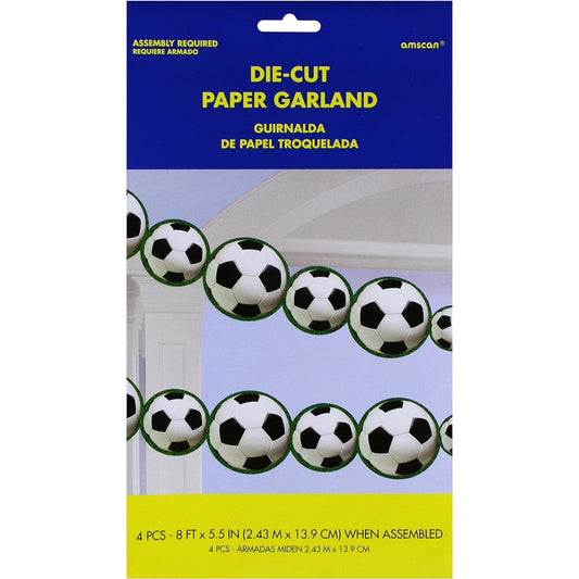 Amscan Die Cut Garland for Soccer Party Decorations