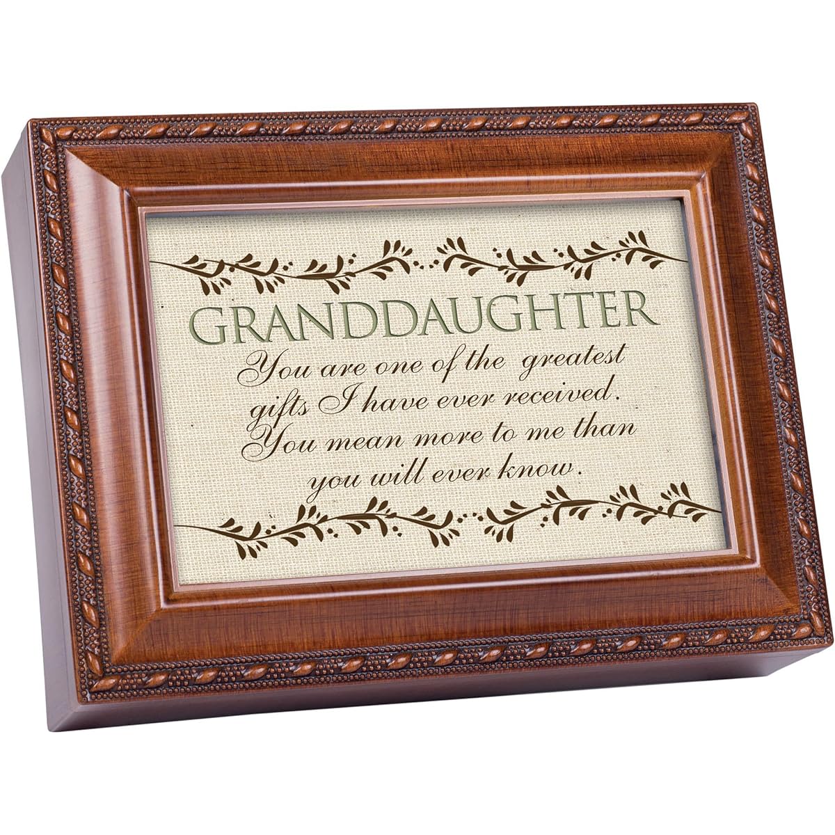 Cottage Garden Granddaughter Woodgrain Music Box / Jewelry Box Plays Light Up My Life by Cottage Garden [並行輸入品]