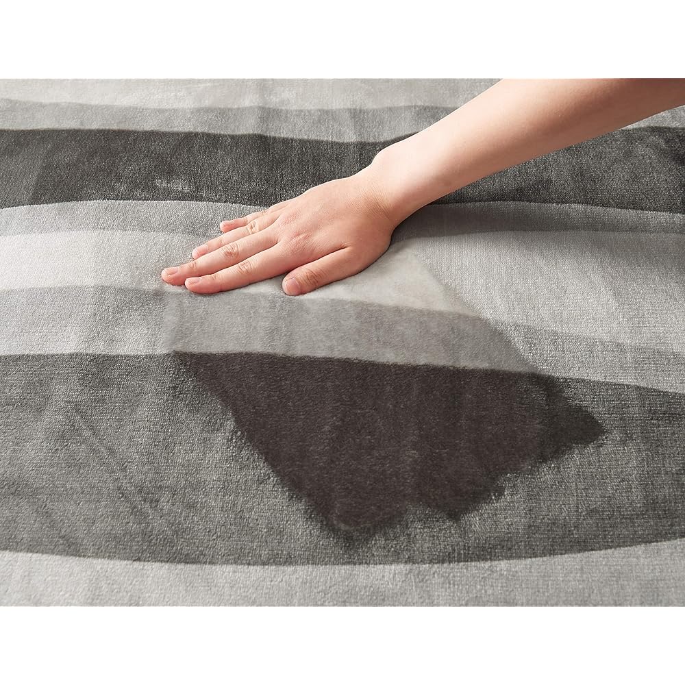 Sugiyama [Premium Boa] Premium Boa Electric Blanket 180 x 85cm Long Size Made in Japan SSW20SL09(AS) Art Stripe