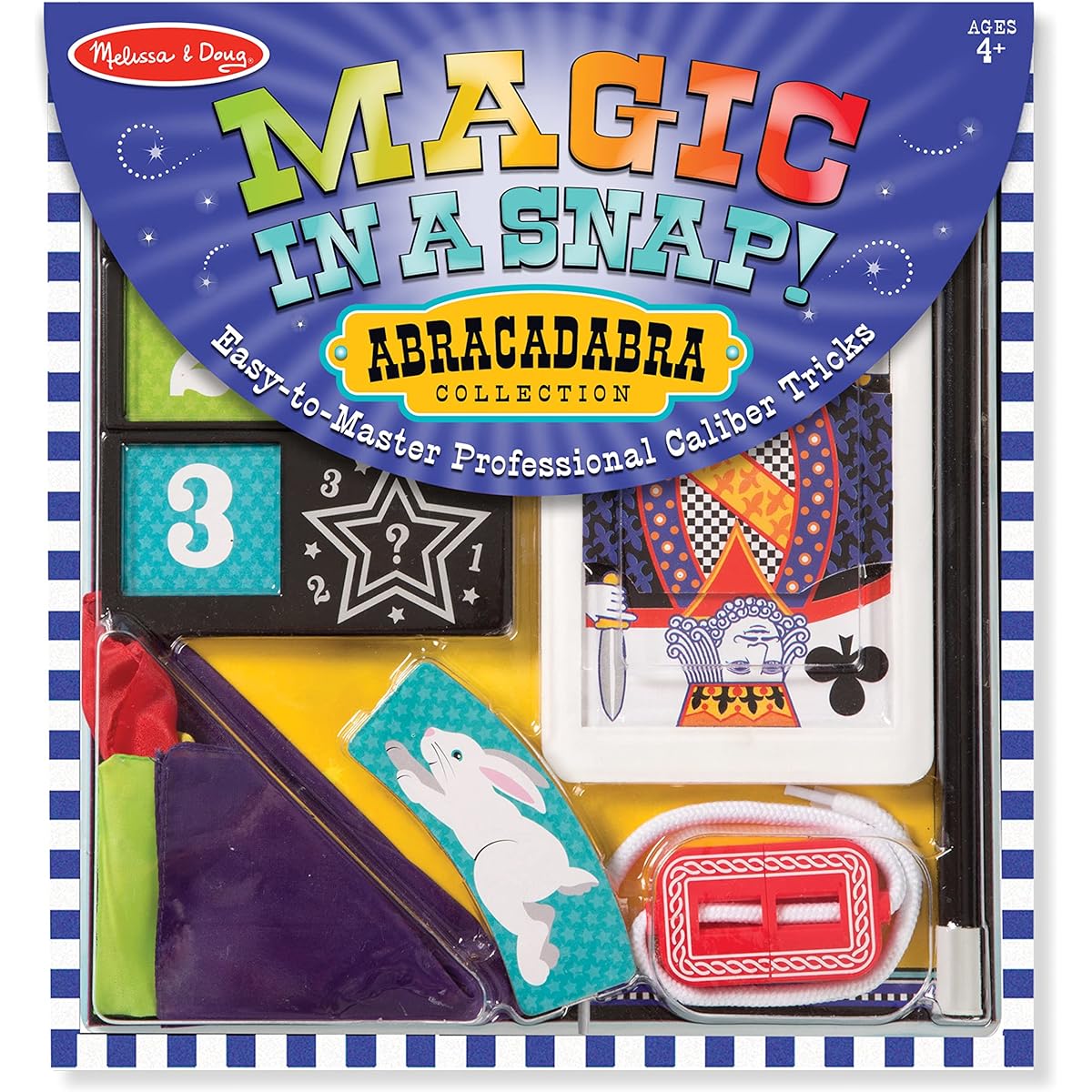 Melissa & Doug Magic in a Snap! Abracadabra Collection Magic Tricks Set (10 Pieces)