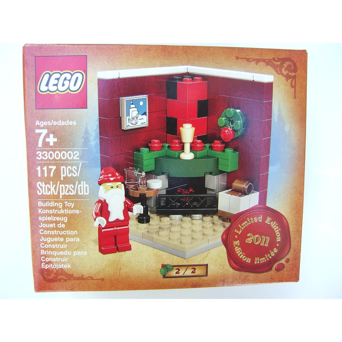 Lego Christmas Fireplace Scene 3300002 / 2011 Holiday Set 2 of 2 Lego Holiday Set Overseas Limited