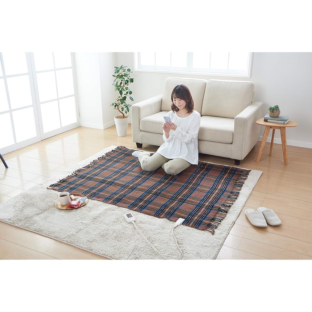 Sugibo [Online mail order limited model] Large size (160 x 120 cm) washable electric throw wide SB20HW01 (CB) Cafe Brown