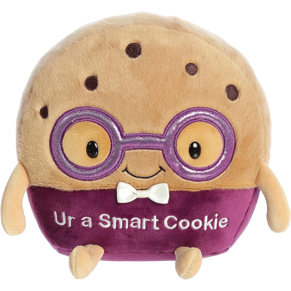 Aurora Witty JUST Sayin' Ur A Smart Cookie Stuffed Animal - Expressive Characters - Quirky Gift Ideas - Brown 8.5 Inches