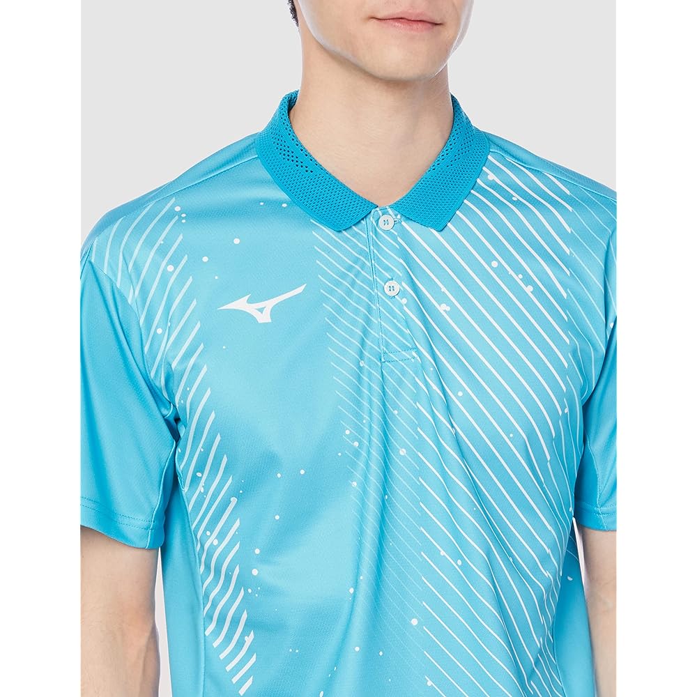 [Mizuno] Tennis Wear Game Shirt Sweat Absorbent Quick Drying Dynamotion Fit 62JA2004
