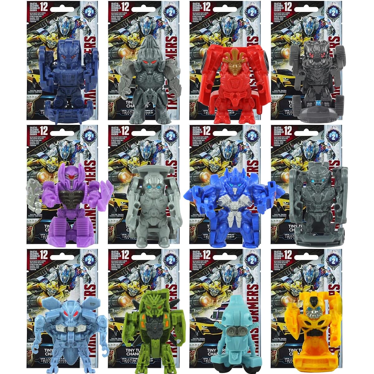 Transformers Tiny Turbo Changer 2inch 5cm Series 2 Blind Bag Figure Identification Set Total of 12 Pieces