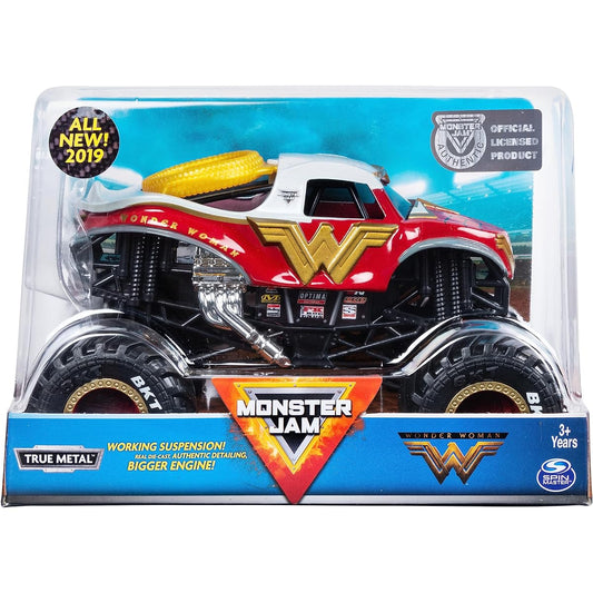Monster Jam Official Wonder Woman Monster Truck Die-Cast Vehicle 1:24 Scale