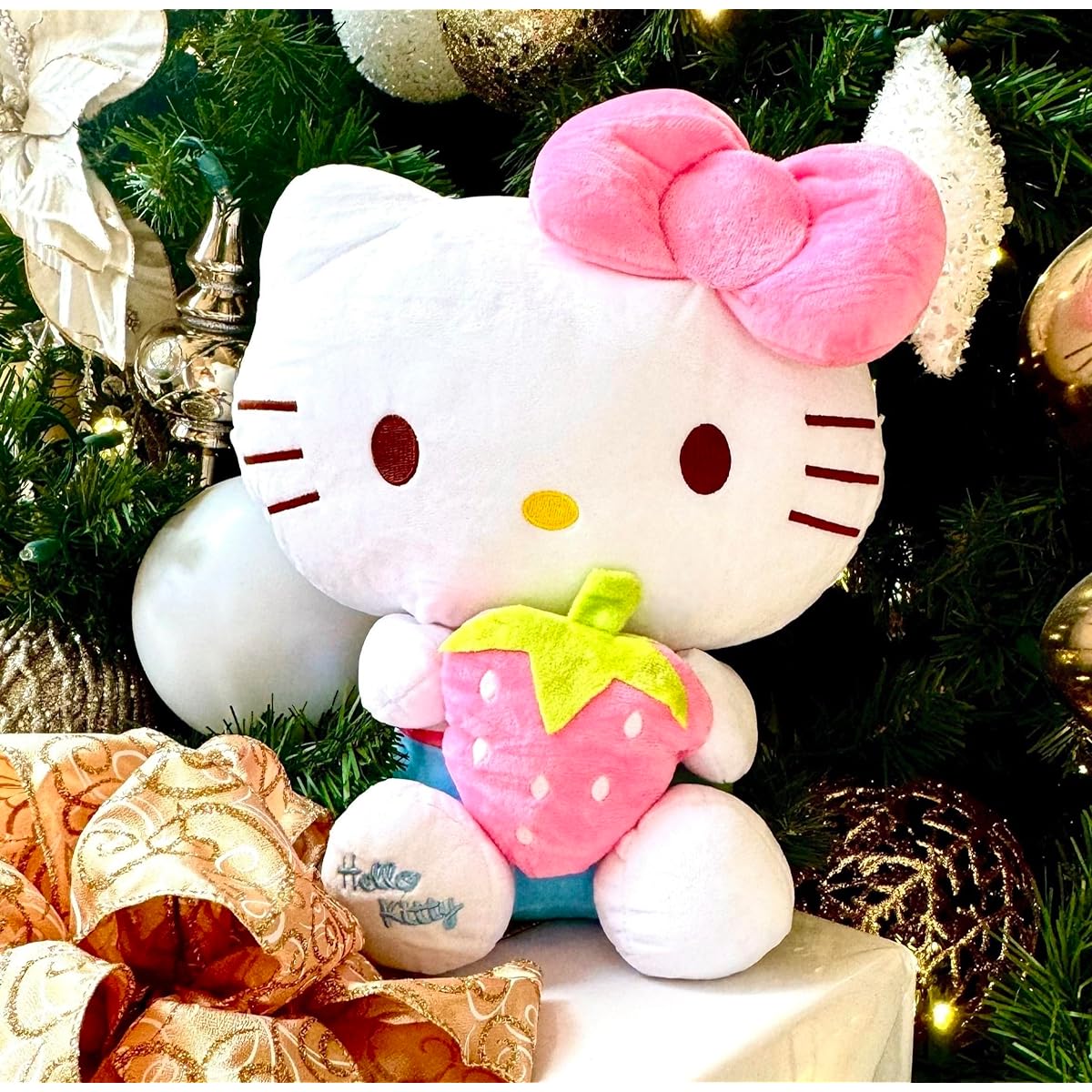 AlphaDesignLuxe Kitty Plush Cat Pillow Stuffed Cute Soft Doll Stuffed Toy Birthday Gift Girls Children (Pink) (11.8 inch)