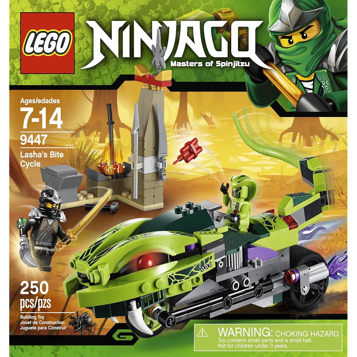 [LEGO] LEGO Ninjago 9447 Lasha's Bite Cycle 4653077 [Parallel import goods]