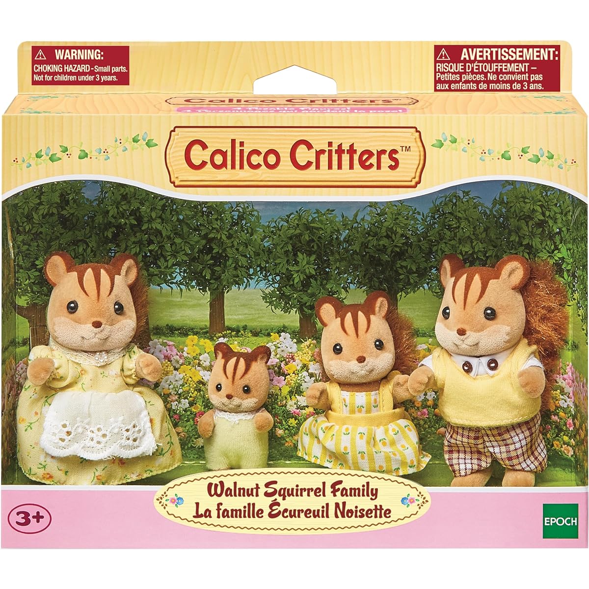 Calico Critters Hazelnut Chipmunk Family Playset