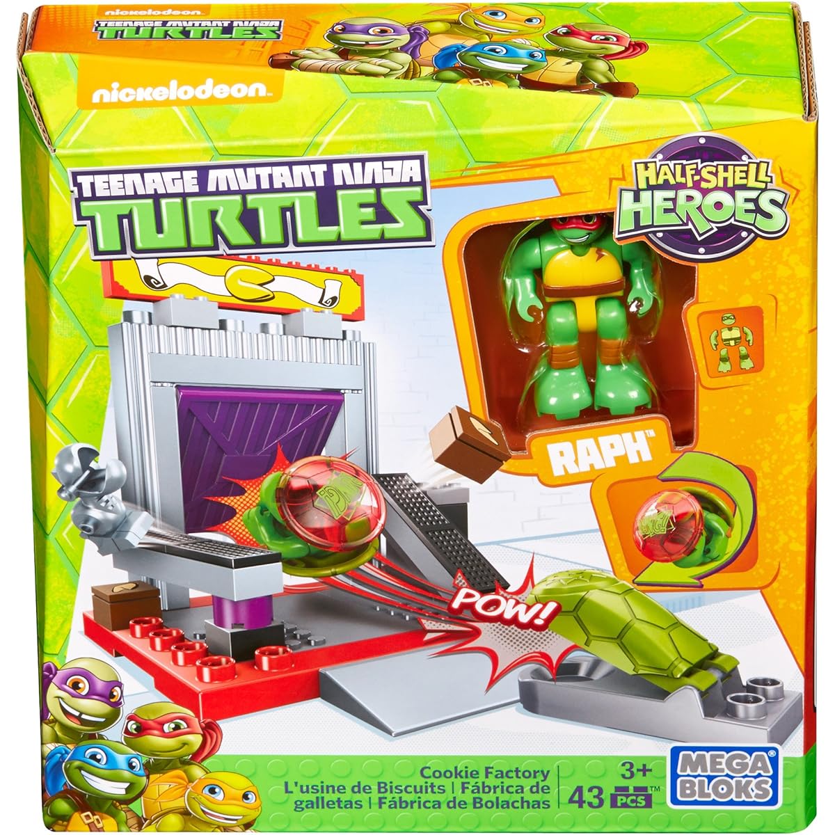 [Mega Bloks] Mega Bloks Teenage Mutant Ninja Turtles HalfShell Heroes Cookie Factory Battle DMW49 [Parallel Import]