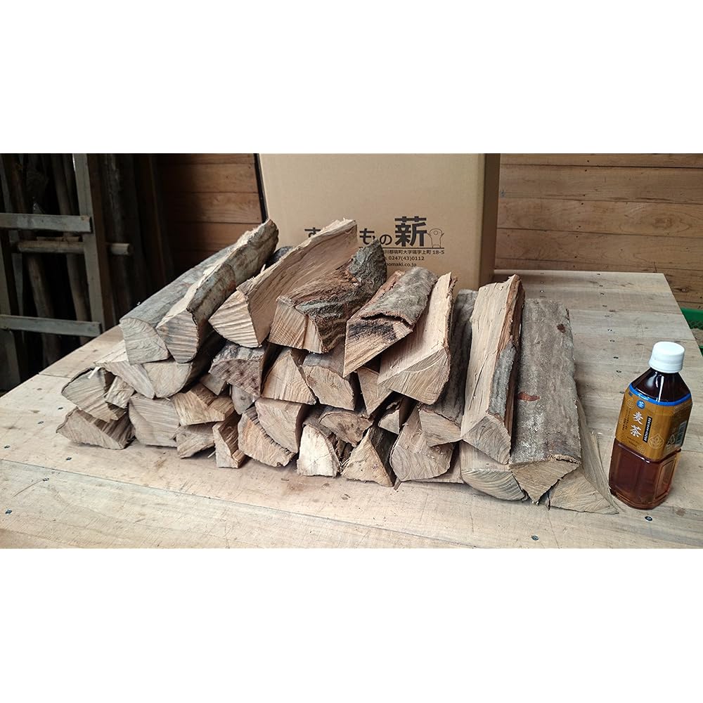 Length 36cm Hardwood firewood [Suzutomo Forestry] (Capacity approx. 55L [Weight around 23kg])