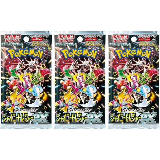 Pokemon Card Game Japanese High Class Shiny Treasure SV4a Booster Pack (3-Pack) (10x3 Cards)
