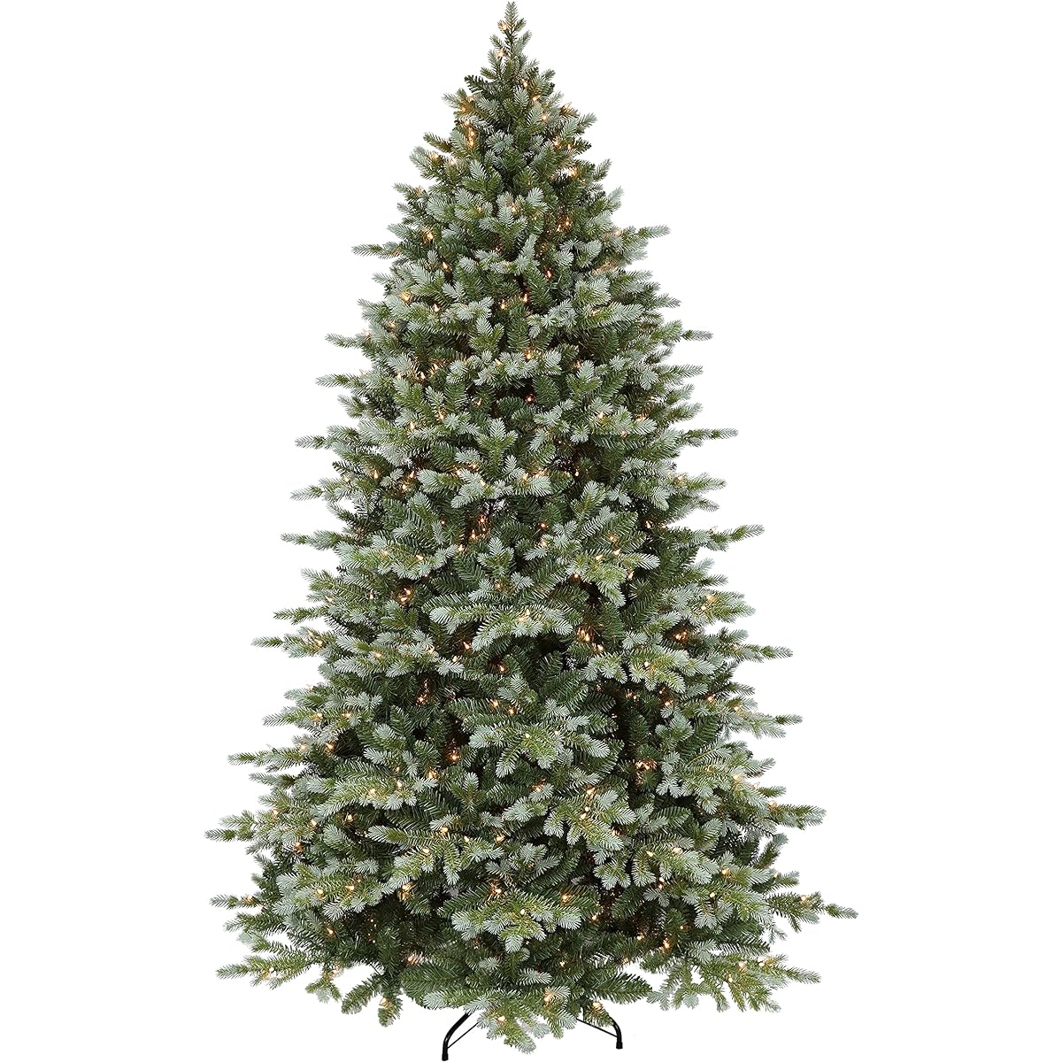 Puleo International Pre-Lit 7.5' Colorado Blue Spruce Artificial Christmas Tree, Blue/Green