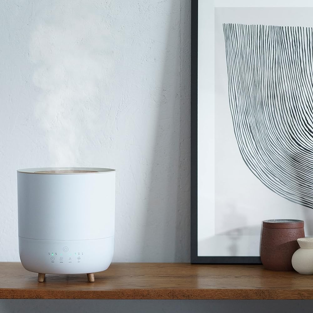 Three Up Hybrid Humidifier 3.5L Maximum Humidification Volume 350ml/h 10 Tatami Fogmis White HB-T2153WH [Product with 1 year manufacturer's warranty limited to authorized distributors]