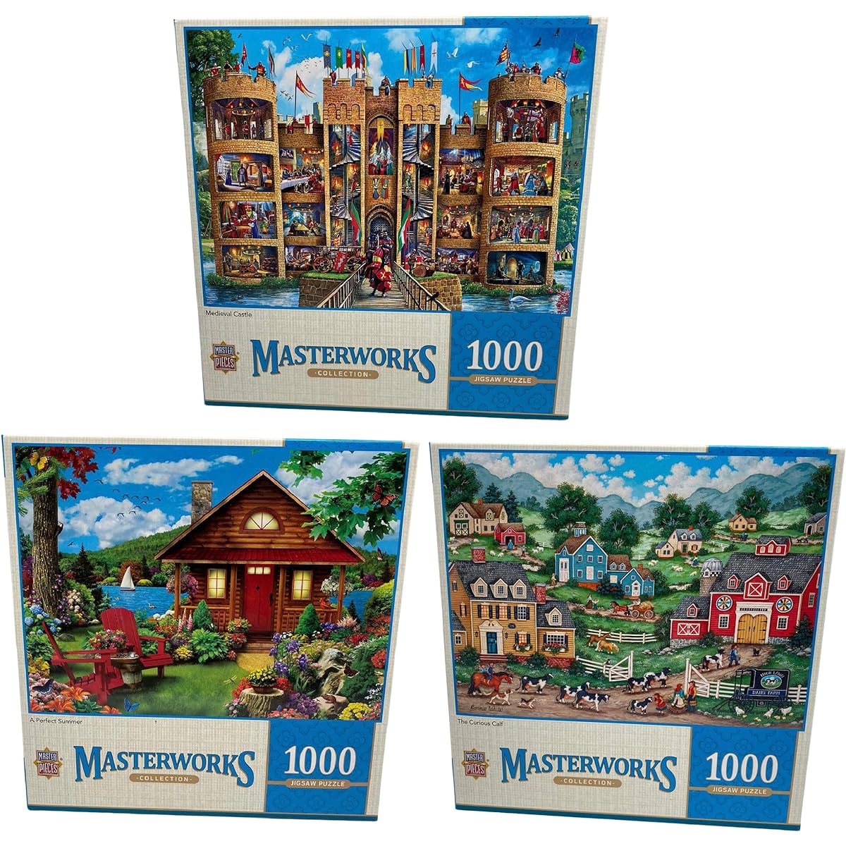 Masterworks Collection Jigsaw Puzzle 1000 Piece Set
