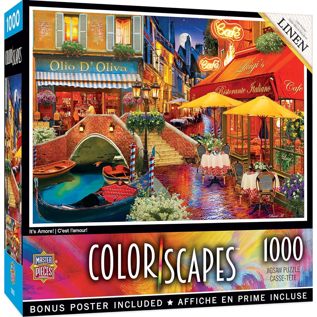 MasterPieces Colorscapes 1000 Puzzle Collection - It's Amore! 1000 Piece Jigsaw Puzzle