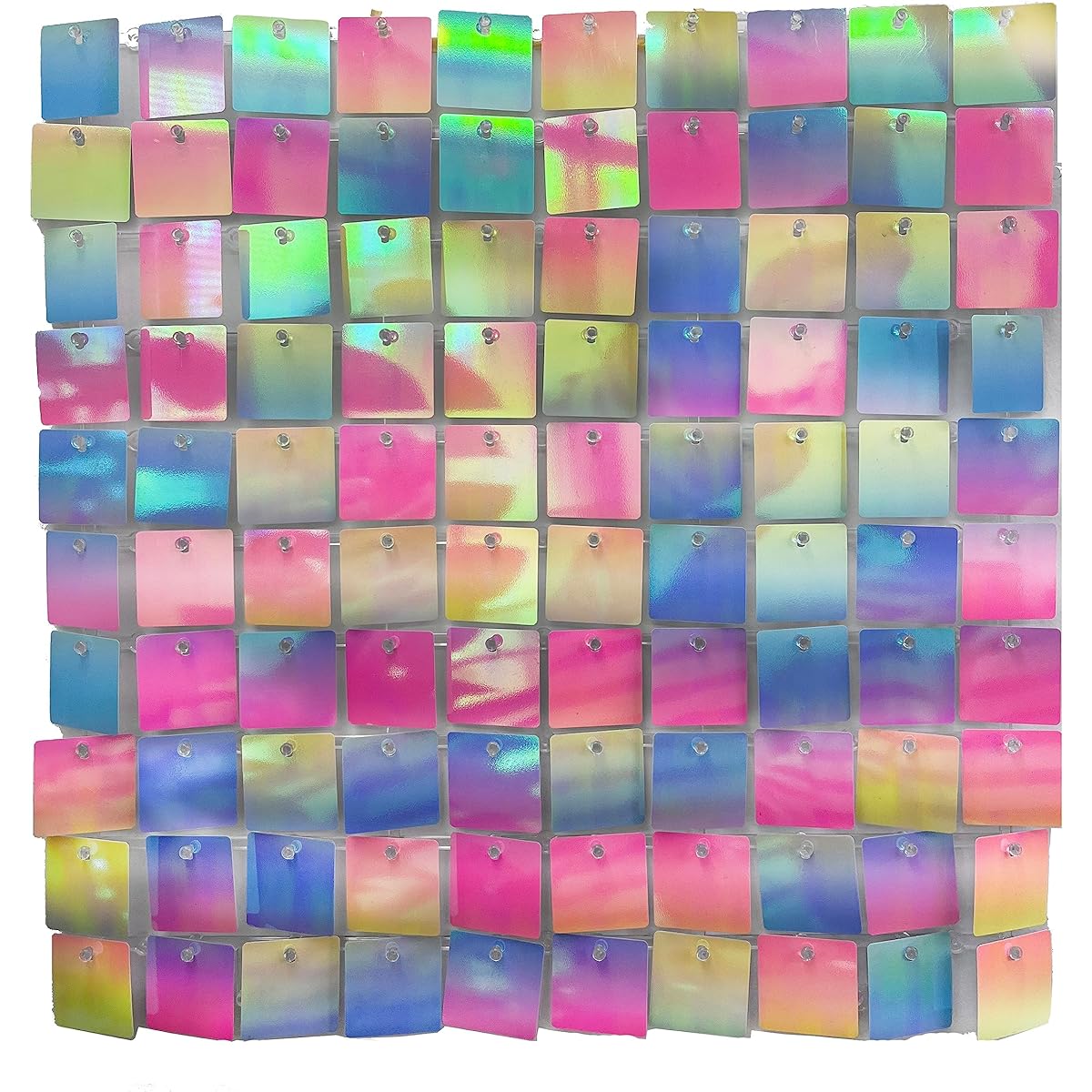 Glitter Wall Backdrop - 24 Decorative Panels | Wedding, Birthday, Anniversary, Engagement & Bridal Shower Party Decor Panels (Rainbow Unicorn)