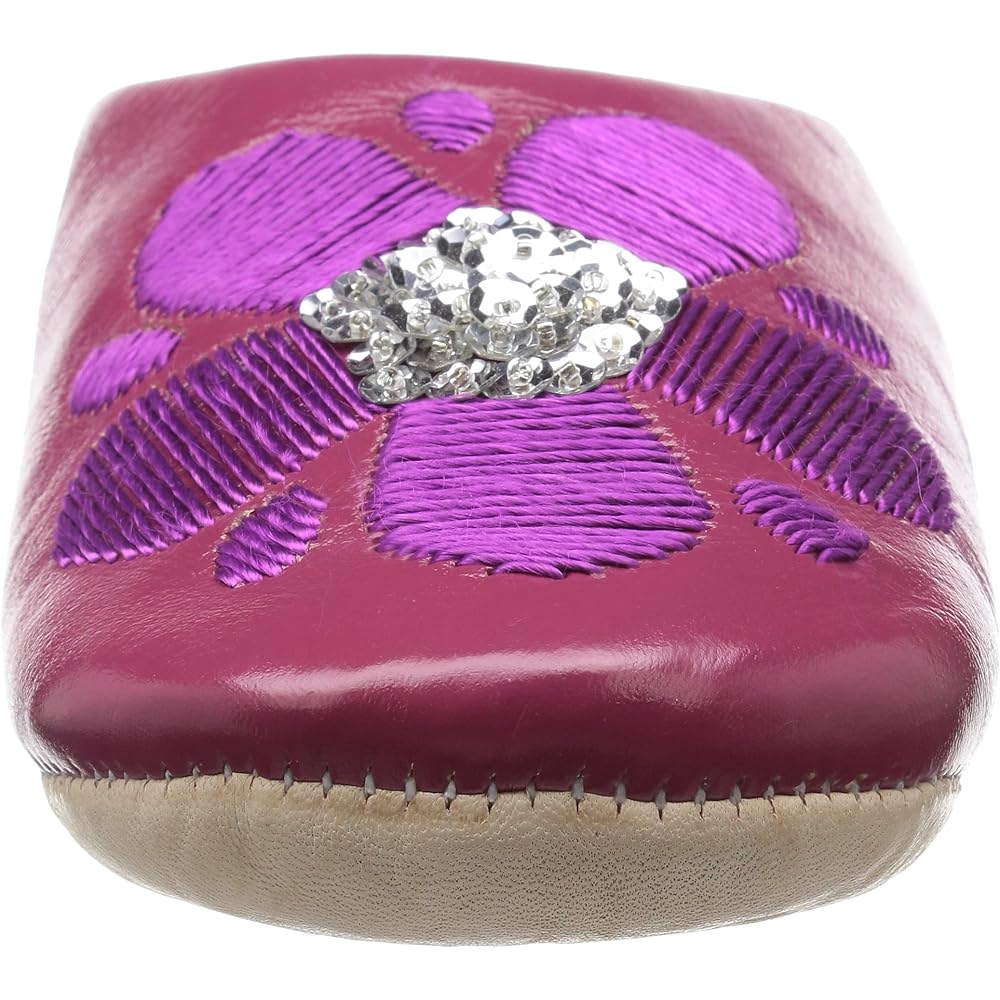 [Fatima Morocco] Flower Sequin Babouche Women's LFM003