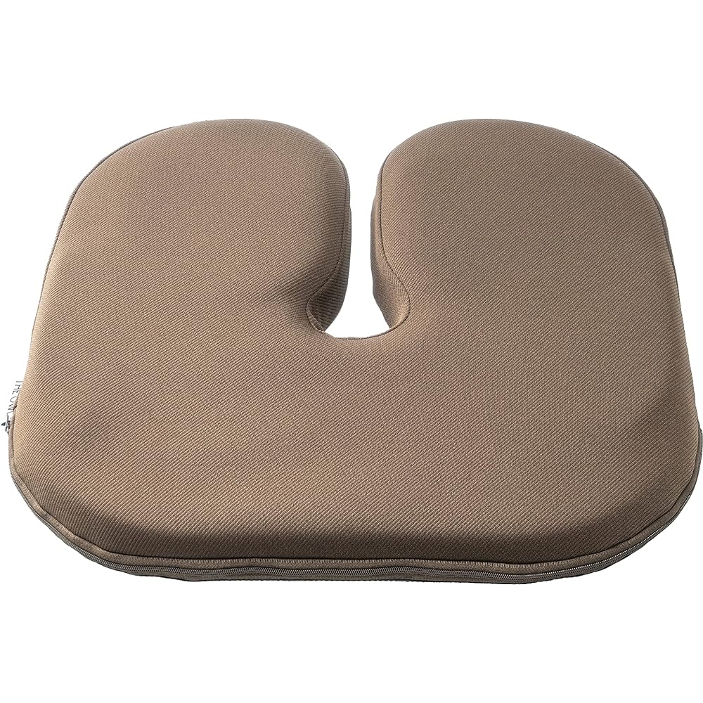 EXGEL The Owl Standard U Brown Cushion Office Postpartum U Shape Popular Coccyx Made in Japan Chair Cushion Gel Cushion Urethane Chair Cushion
