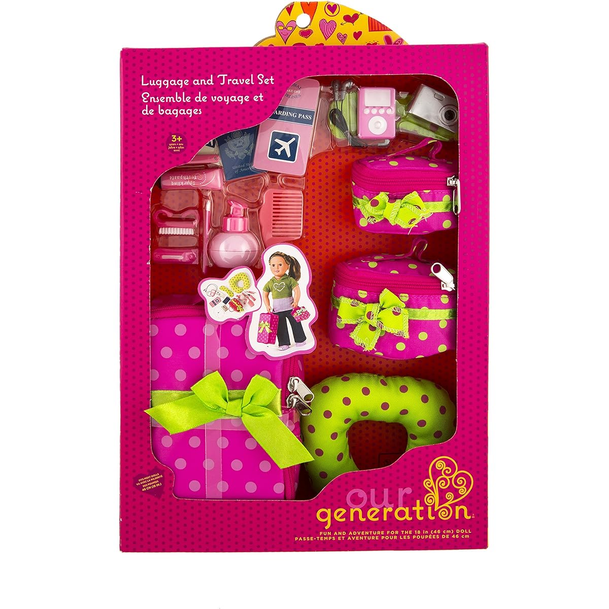 [Our Generation]Our Generation Luggage and Travel Set for 18 Dolls 68951 [Parallel Import]