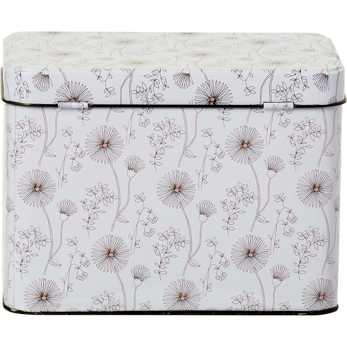 C.R. Gibson Night and Day Blush Box and Card Set with Dividers, Recipe Cards & Holders, 4" x 6.6" W x 4.8" H, Multicolor