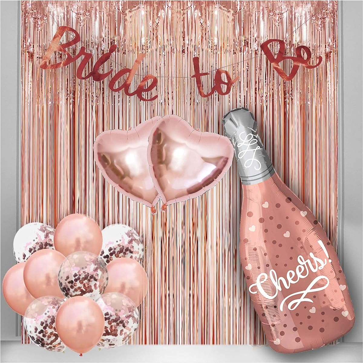 TOYXE Bride to Be Photo Booth Decoration Set