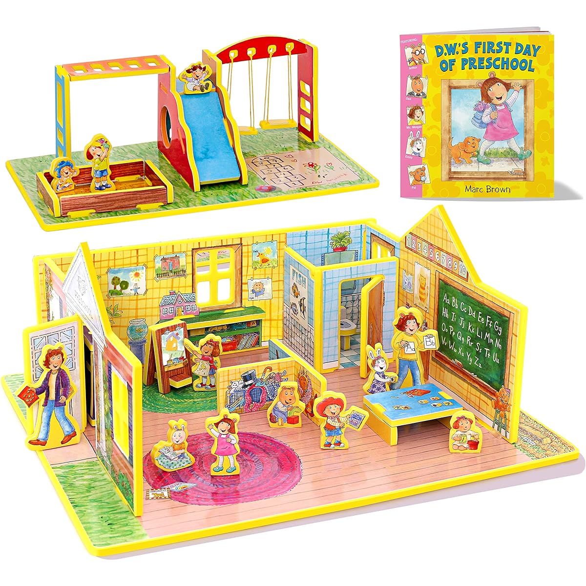 STORYTIME TOYS D.W.'s First Day of Kindergarten 3D Puzzle - Book and Toy Set - 3 in 1 - Book, Build, Play