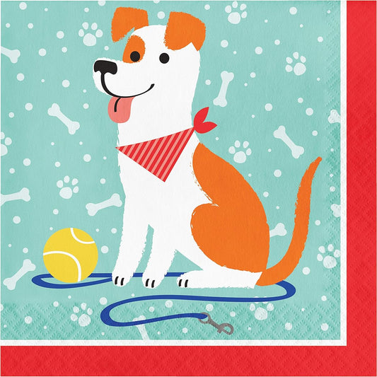 48 dog party napkins