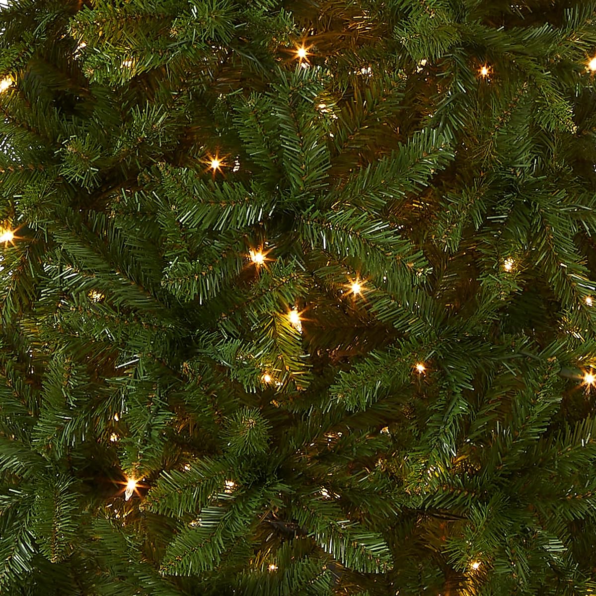 National Tree Company Artificial Pre-Lit Slim Christmas Tree, Green, Kingwood Fir, White Lights, Stand Included, 6'