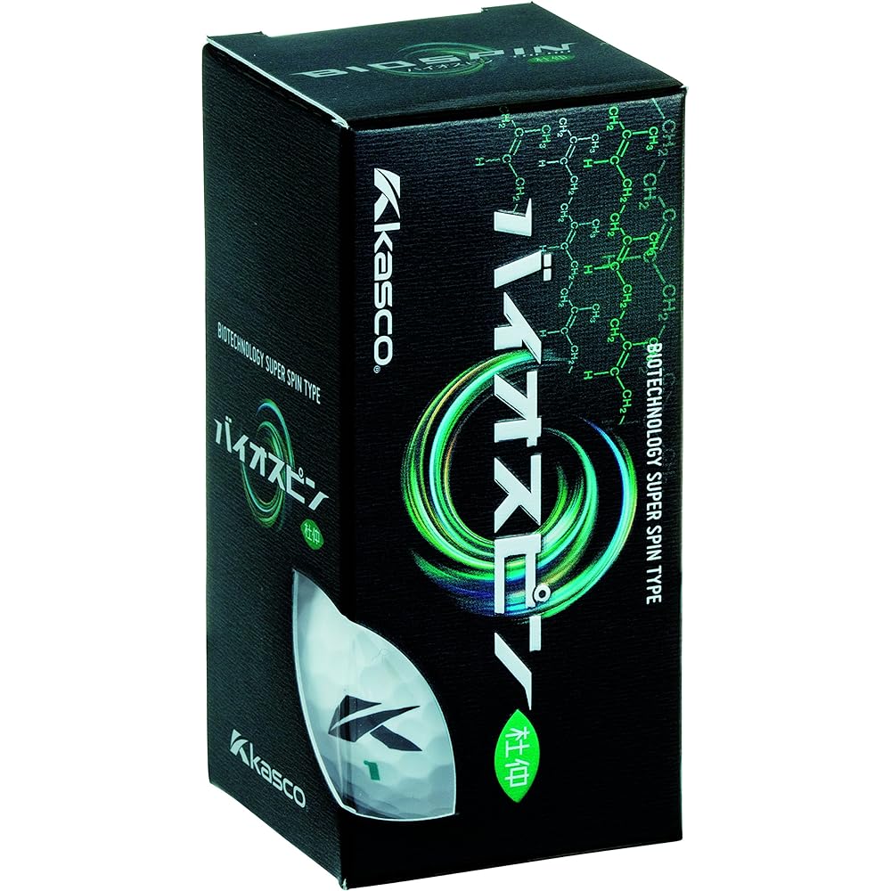 Kasco Golf Ball BIOSPIN (6 pieces) Half Dozen Unisex White