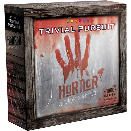 Trivial Pursuit Horror Ultimate Edition | Horror Trivia Game with 1800 Questions from Classic Horror Movies & Books | Collectible Trivia Board Game for Horror Movie Fans