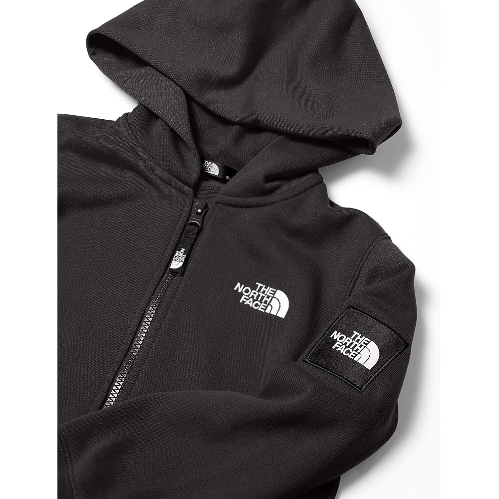 [The North Face] Kids Square Logo Full Zip Unisex Sweat Absorbent Quick Drying Antibacterial and Odor Resistant Name Label Static Care